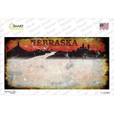 Nebraska Rusty Novelty Sticker Decal