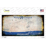 Pure Michigan Rusty Novelty Sticker Decal