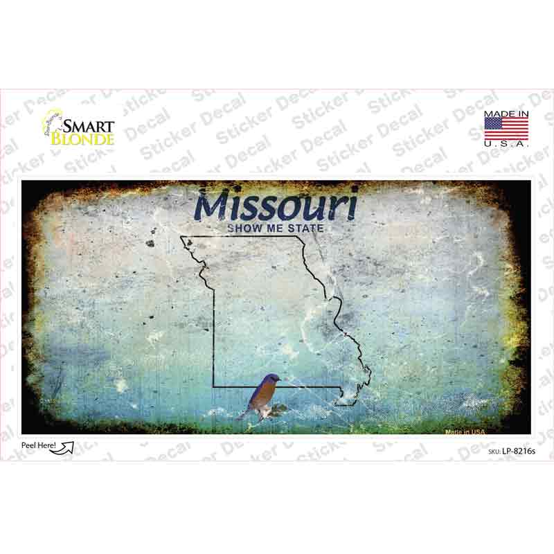 Missouri Rusty Novelty Sticker Decal