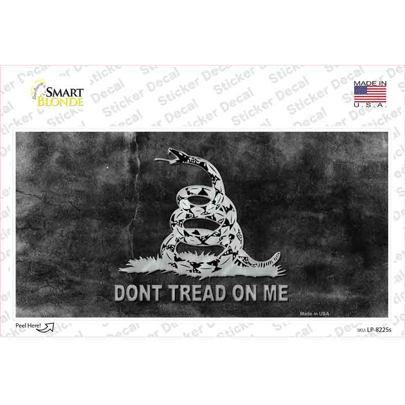 Dont Tread On Me Black Novelty Sticker Decal