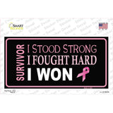 Breast Cancer Survivor Ribbon Novelty Sticker Decal