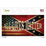 All Lives Matter Confederate Flag Novelty Sticker Decal