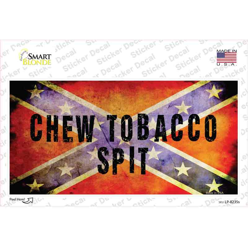 Chew Tobacco Spit Novelty Sticker Decal