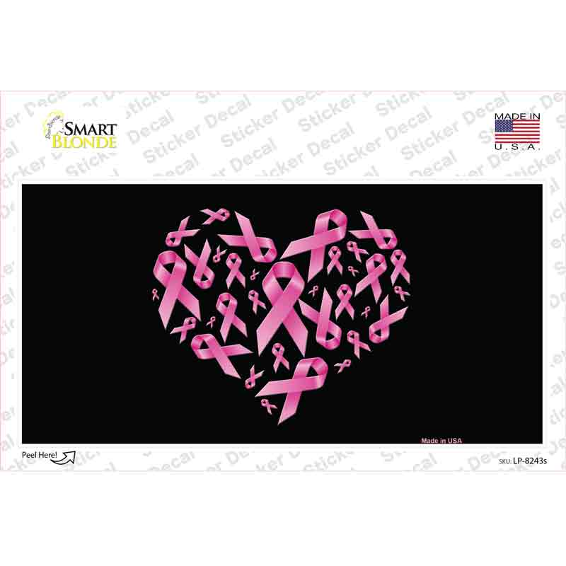 Pink Ribbons Novelty Sticker Decal