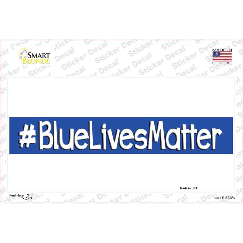 Blue Lives Matter Novelty Sticker Decal