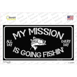 My Mission Is Fishin Novelty Sticker Decal