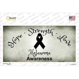 Melanoma Cancer Ribbon Novelty Sticker Decal