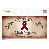 Multiple Myeloma Cancer Ribbon Novelty Sticker Decal