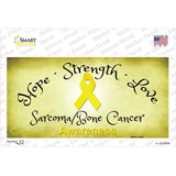 Sarcoma Bone Ribbon Novelty Sticker Decal