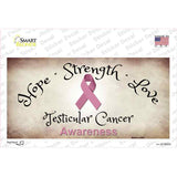 Testicular Cancer Ribbon Novelty Sticker Decal