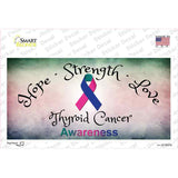 Thyroid Cancer Ribbon Novelty Sticker Decal