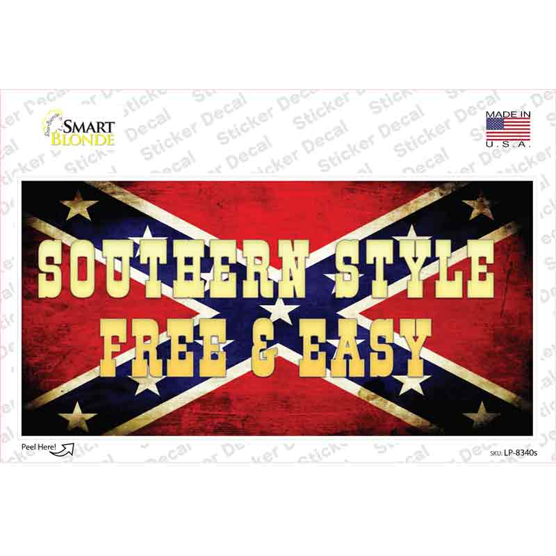 Southern Style Novelty Sticker Decal