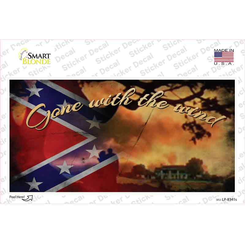 Gone With The Wind Novelty Sticker Decal
