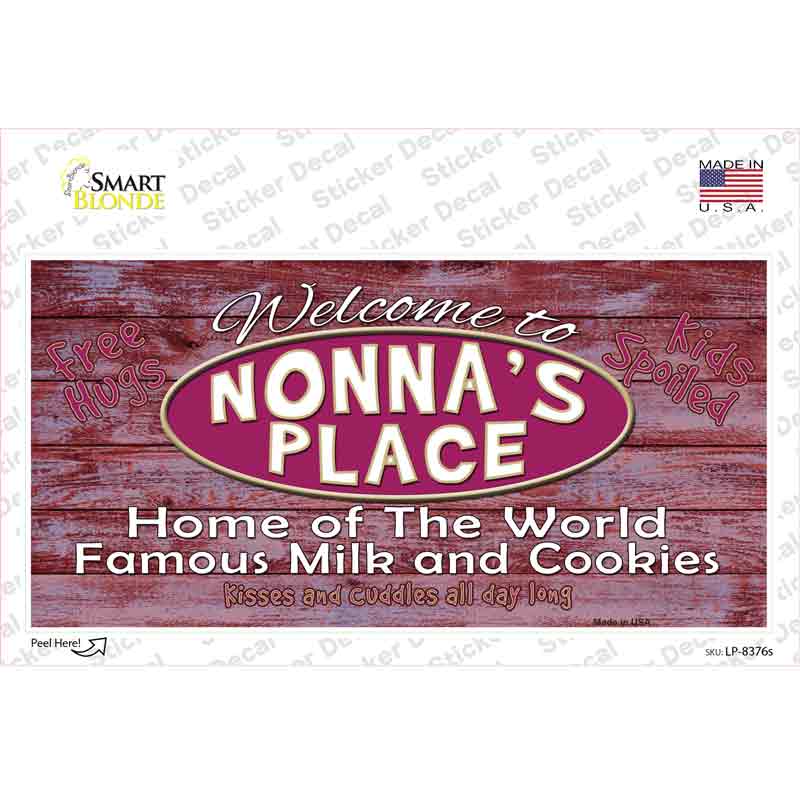 Nonnas Place Novelty Sticker Decal
