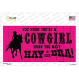 Pink Cowgirl Novelty Sticker Decal