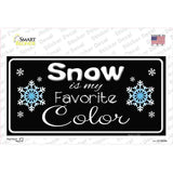 Snow Is My Favorite Color Novelty Sticker Decal