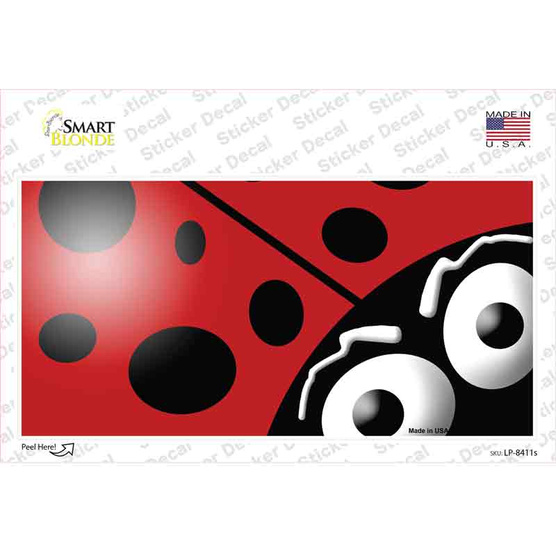 Lady Bug Novelty Sticker Decal
