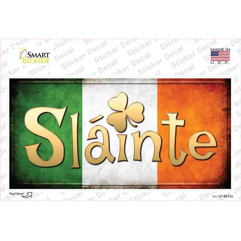 Slainte Novelty Sticker Decal