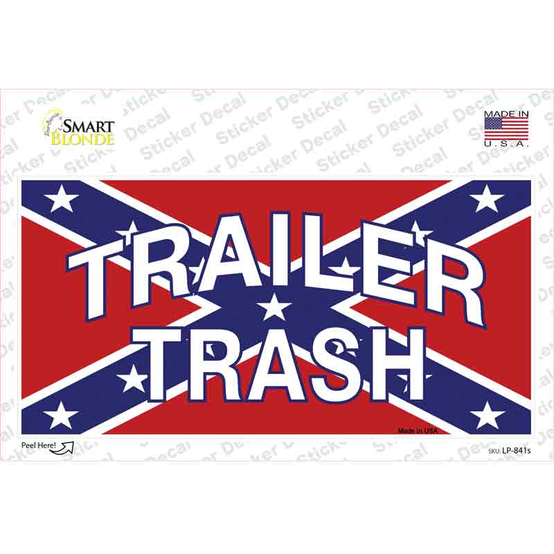 Trailer Trash Novelty Sticker Decal