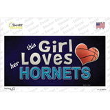 This Girl Loves Her Hornets Novelty Sticker Decal