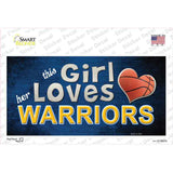 This Girl Loves Her Warriors Novelty Sticker Decal