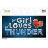 This Girl Loves Her Thunder Novelty Sticker Decal
