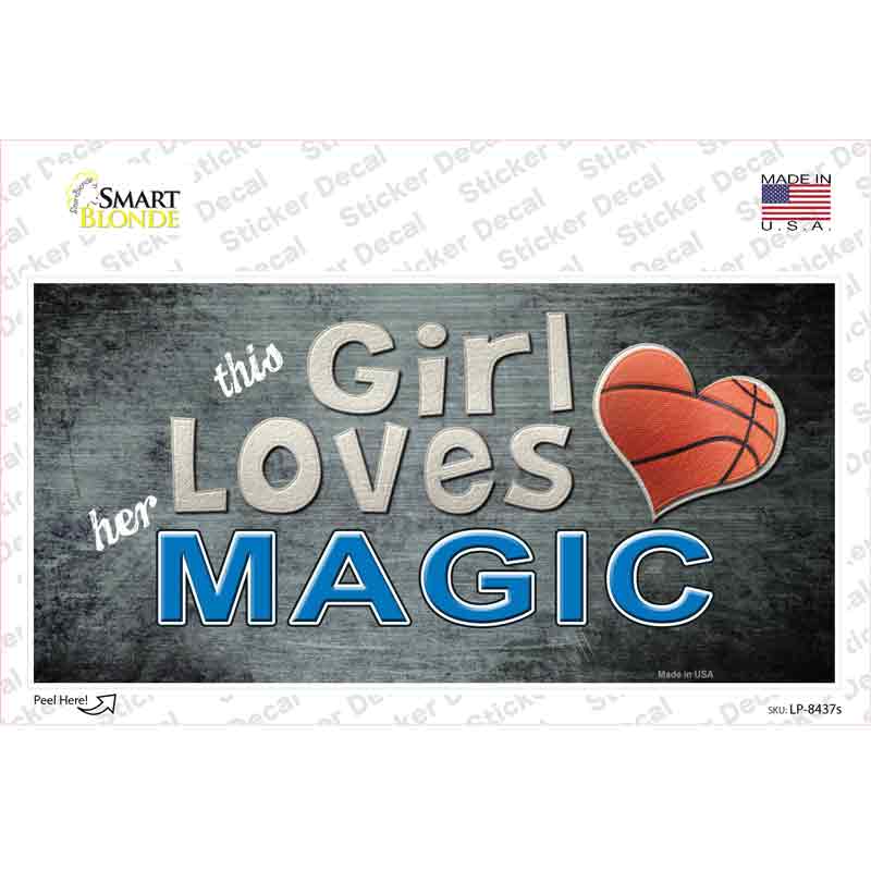 This Girl Loves Her Magic Novelty Sticker Decal