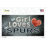 This Girl Loves Her Spurs Novelty Sticker Decal