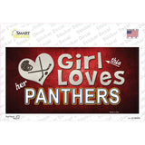 This Girl Loves Panthers Novelty Sticker Decal