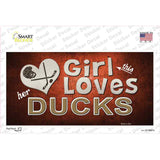 This Girl Loves Her Ducks Novelty Sticker Decal