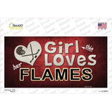 This Girl Loves Her Flames Novelty Sticker Decal