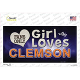 This Girl Loves Clemson Novelty Sticker Decal