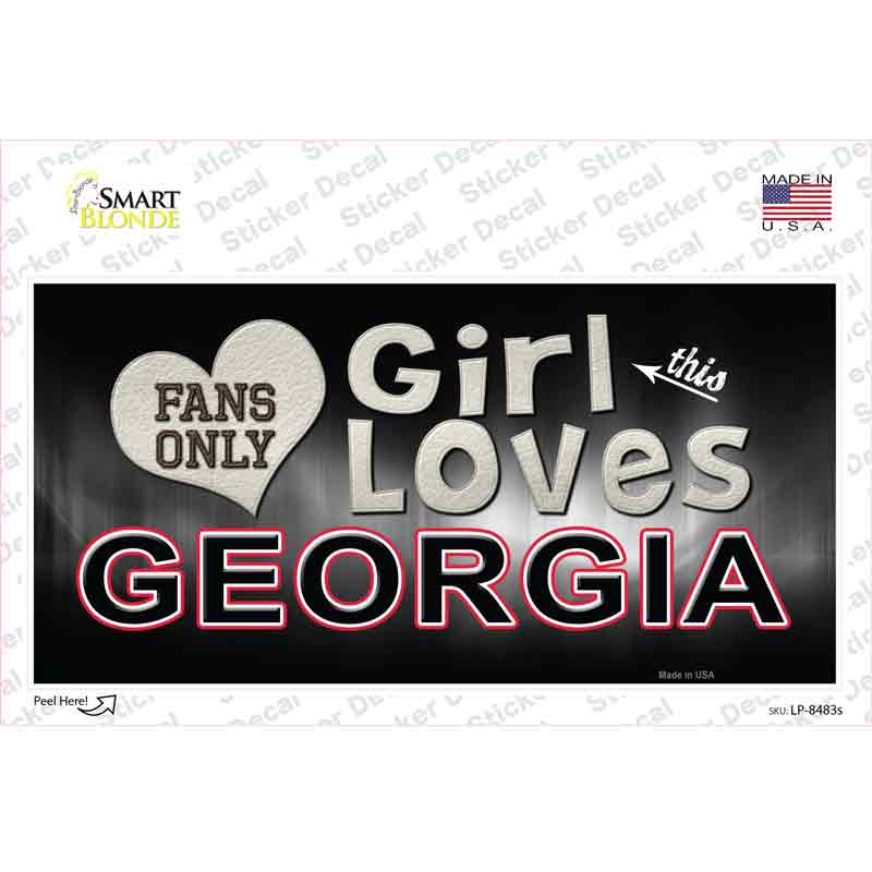 This Girl Loves Georgia Novelty Sticker Decal