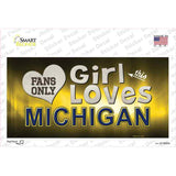 This Girl Loves Michigan Novelty Sticker Decal