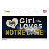 This Girl Loves Notre Dame Novelty Sticker Decal