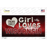 This Girl Loves Wisconsin Novelty Sticker Decal