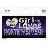 This Girl Loves Northwestern Novelty Sticker Decal
