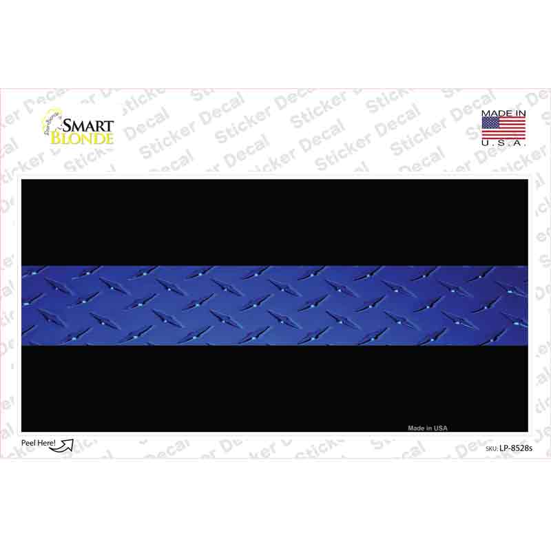 Police Diamond Thin Blue Line Novelty Sticker Decal