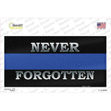 Never Forgotten Thin Blue Line Novelty Sticker Decal