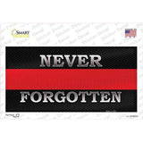 Never Forgotten Thin Red Line Novelty Sticker Decal