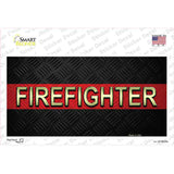 Firefighter Thin Red Line Novelty Sticker Decal