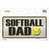 Softball Dad Novelty Sticker Decal