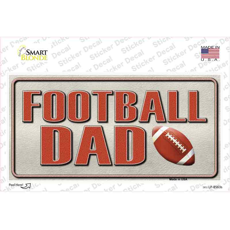 Football Dad Novelty Sticker Decal