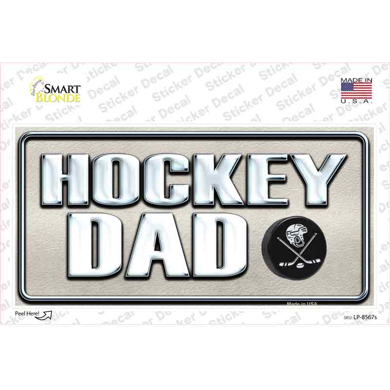 Hockey Dad Novelty Sticker Decal