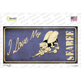 I Love My Seabee Novelty Sticker Decal