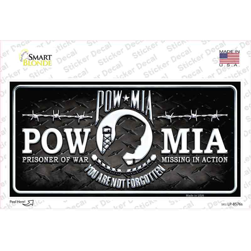 POW MIA Novelty Sticker Decal