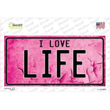I Love Life Novelty Sticker Decal