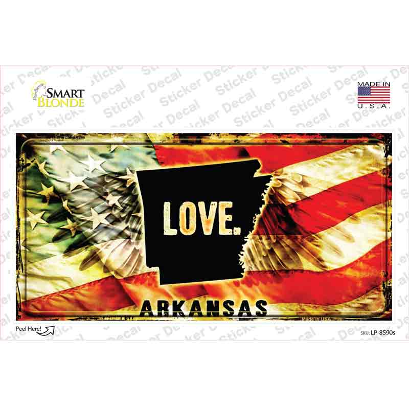 Arkansas Love Novelty Sticker Decal
