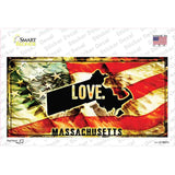 Massachusetts Love Novelty Sticker Decal