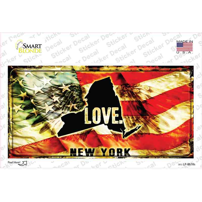 New York Love Novelty Sticker Decal